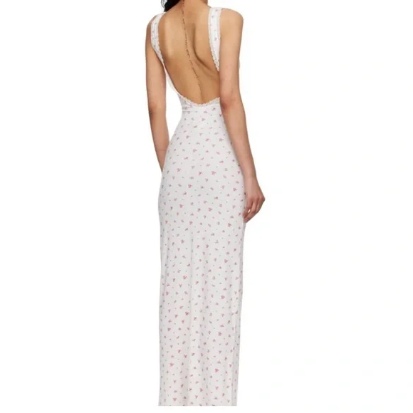 SKIMS Soft Lounge Lace Scoop Neck Maxi Dress - Picture 2 of 8